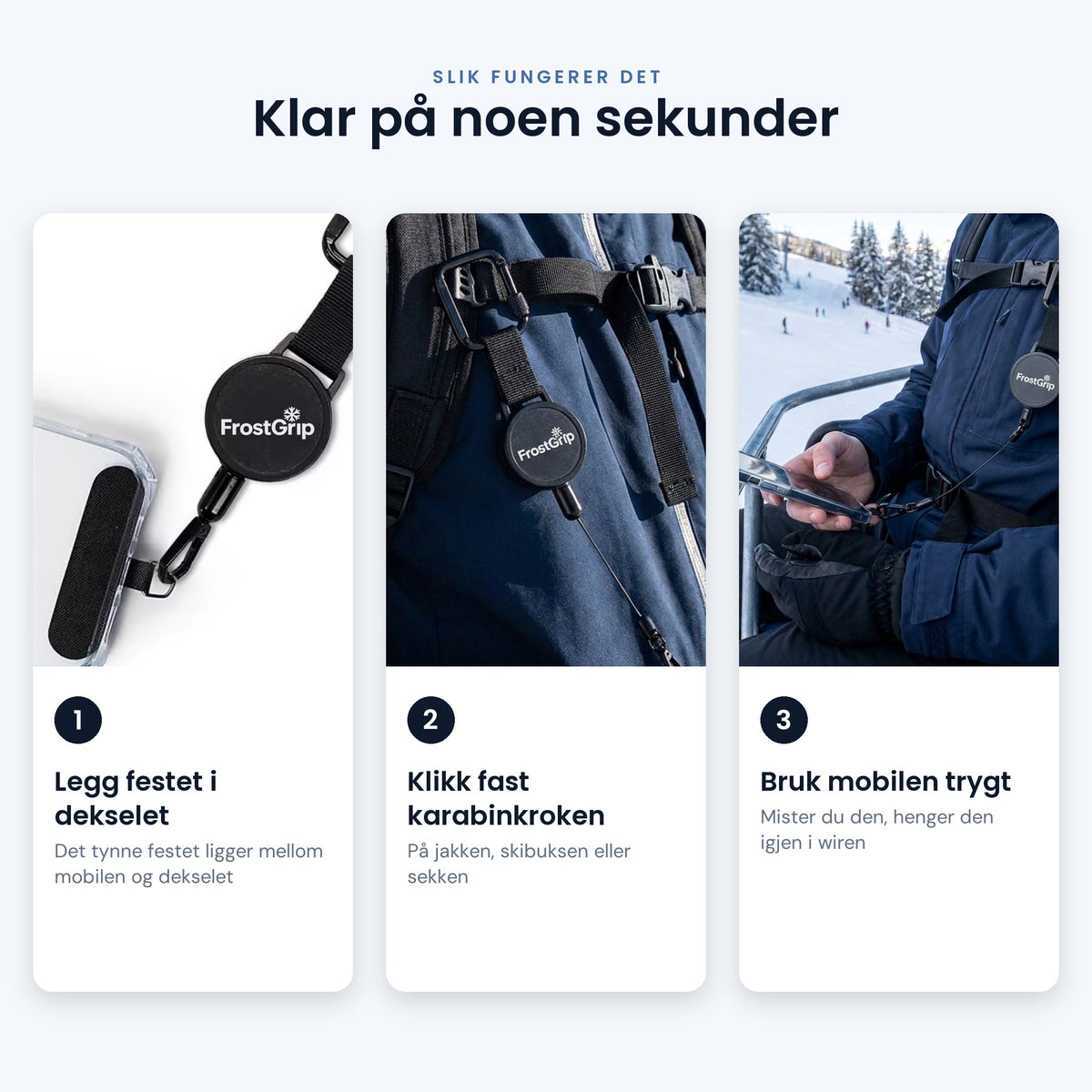 FrostGrip™ Anti-Drop Mobilreim